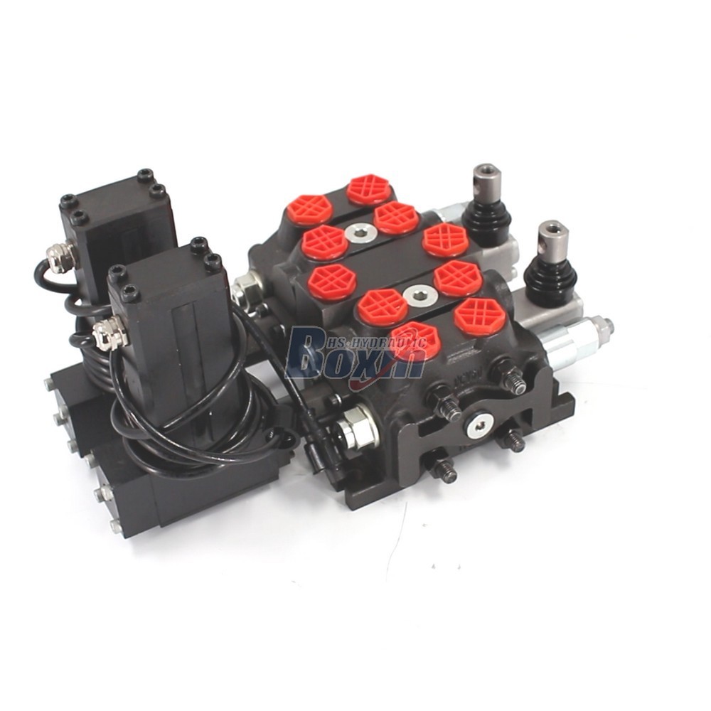DCV60 Hydraulic 2 Spool Sectional Directional Valve with Electric Motor cover photo